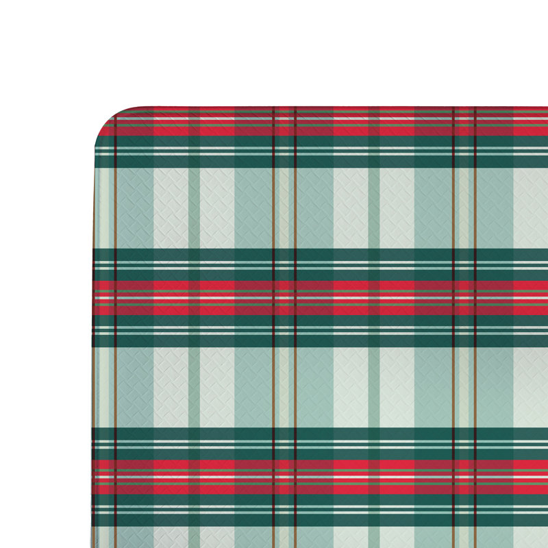 Tapis anti-fatigue Holly Homestead, motif écossais d'hiver, 76 cm x 46 cm