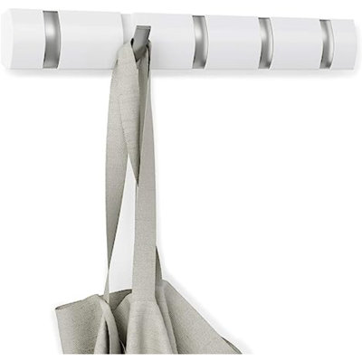 Sacoya Wall 5 - Hook Wall Mounted Coat Rack