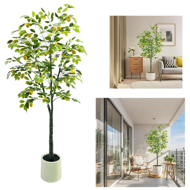 180cm Faux Lemon Tree in Pot