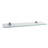 Hayzlee 24 x 6" Glass Floating Shelf with Chrome Brackets-1140564464