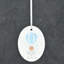 Mum & Dad 1st Christmas Oval Shaped Ceramic Ornament