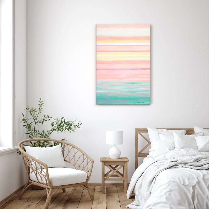 «Abstract Seafoam» par Stefanie Bales - impression, Toile tendue, H 12 po x l 8 po