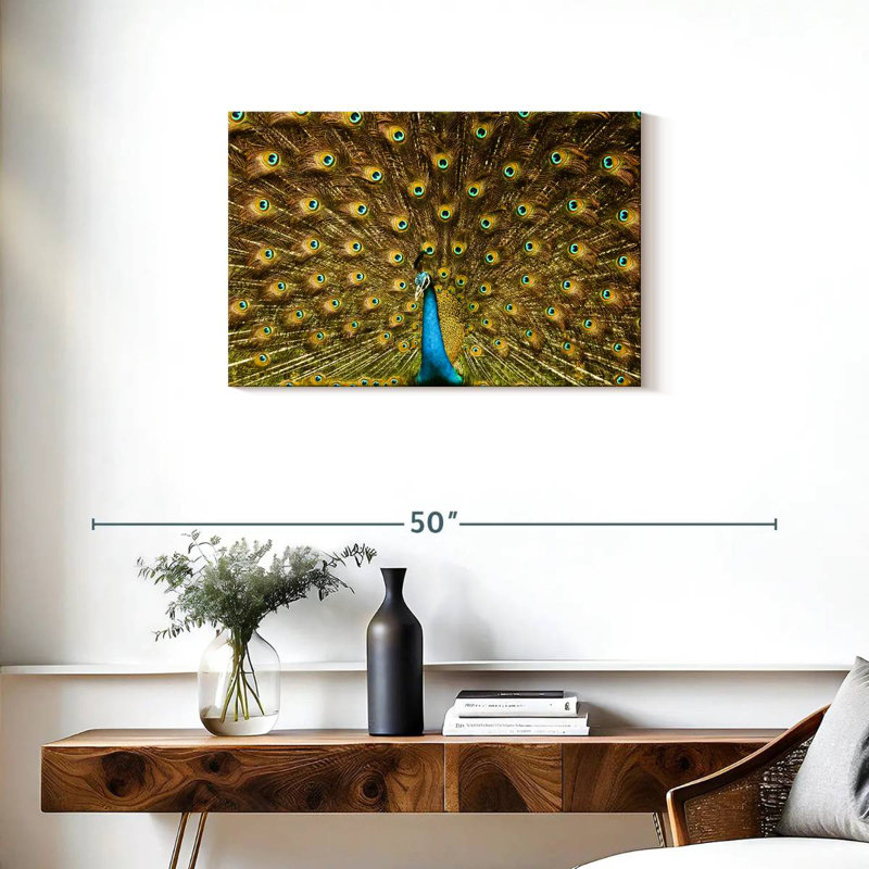 Crowle Peacock Feather, 20" H x 30" W