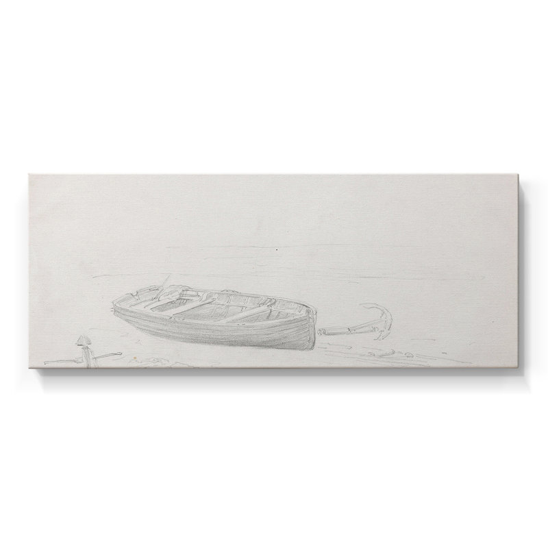 Série nautique-CECI- Toile tendue avec châssis - Prêt à accrocher, H 12 po x l 30 po