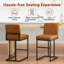 Counter Stool with Metal Frame