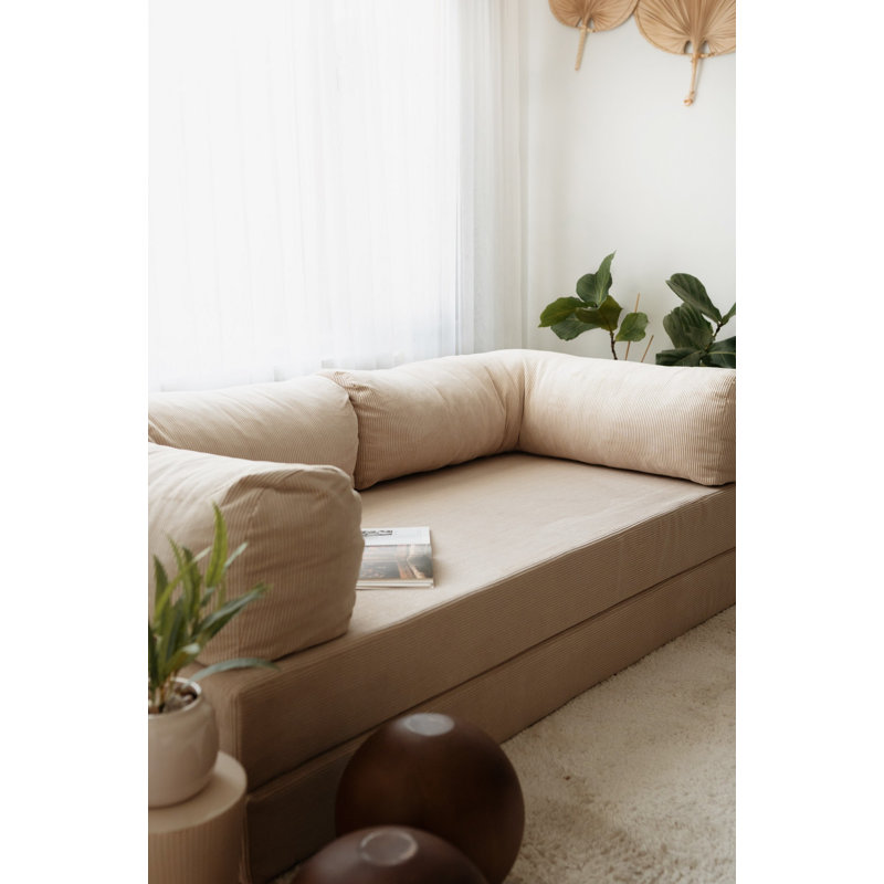 Canapé-lit 3 places, 3, Beige, H 39,37 po x l 27,56 po x P 78,74 po