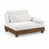 Tissu chenille crème