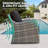  2-Person Aluminum Single Chairs