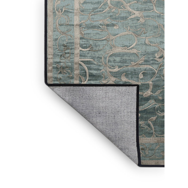 Tapis gris lavable à la machine