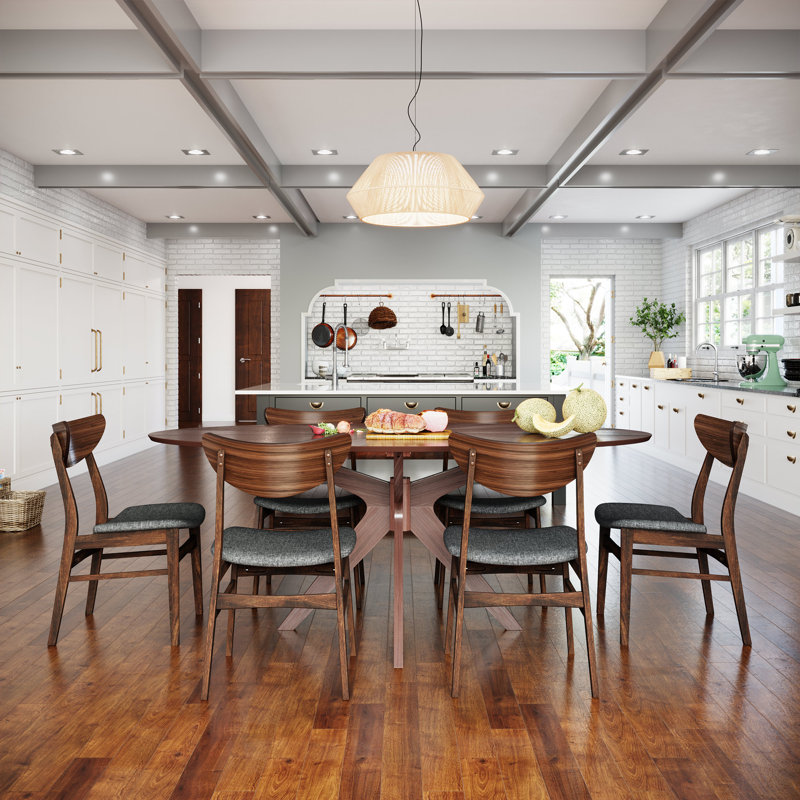 Salima 6 - Person Pedestal Dining Set