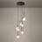 Josy 7 - Light Matte Black Cluster Pendant