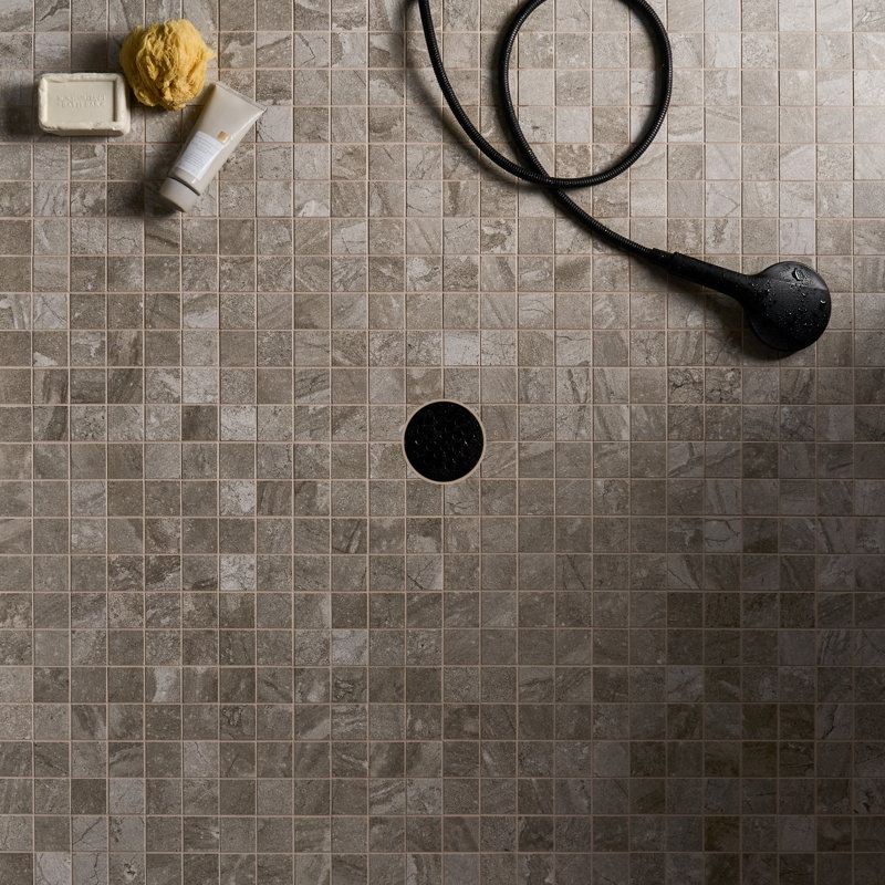 Esperanza 11.81 In. X 11.81 In. Matte Porcelain Mosaic Floor And Wall Tile (0.96 Sq. Ft. / Each), Pearl Gray