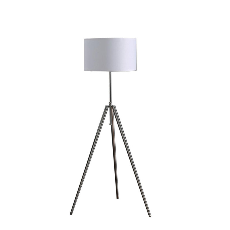 Lampe trépied réglable 64 po - 47 po Mid-Century