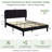 Upgraded Velvet Upholstered Platform Bed with Adjustable Headboard, Reinforced & Quiet Design, No Box Spring Needed, Sturdy Wood Slat Support, Easy Assembly-1138167104-1115971814