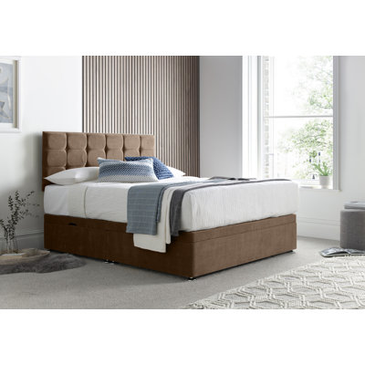Cube Naple Divan Side Lift with 24" Headboard on Struts