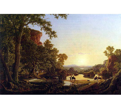 " Hooker And Convoy Pass Through The Wilderness " by Frederic Edwin Church