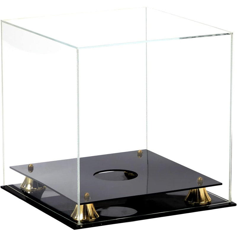Vitrine de ballon de soccer PENNZONI, vitrine de soccer en acrylique transparent, Dos transparent