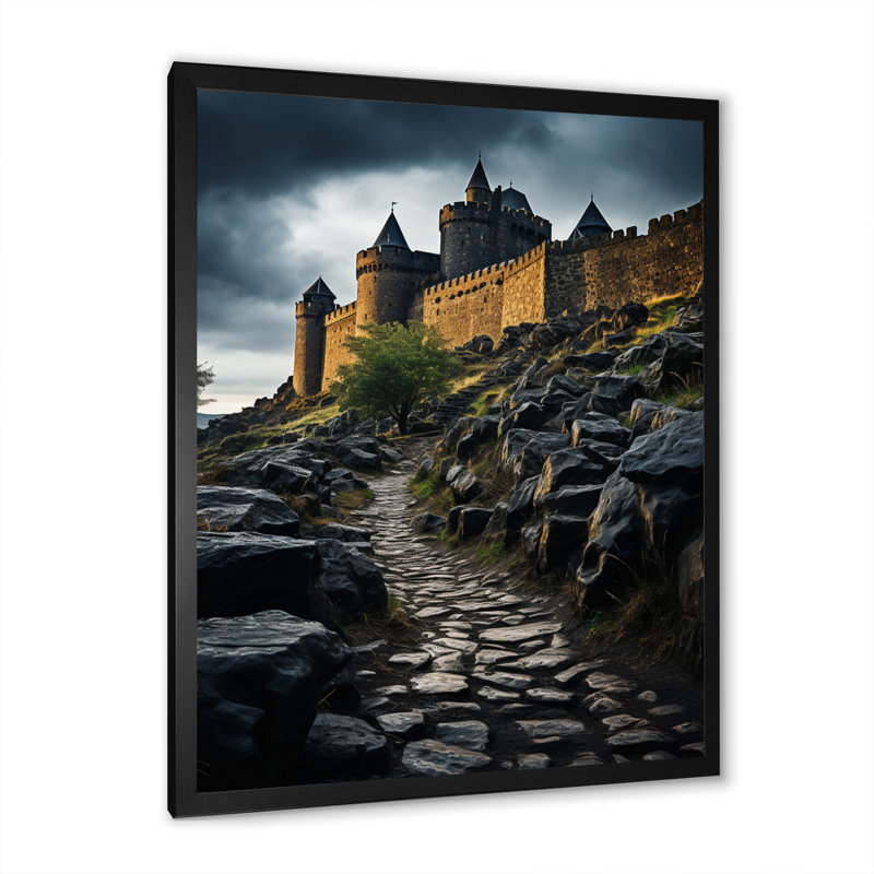 Asharoken France, citadelle de citadelle sur toile, H 32 po x l 24 po x P 1 po, Cadre photo noir