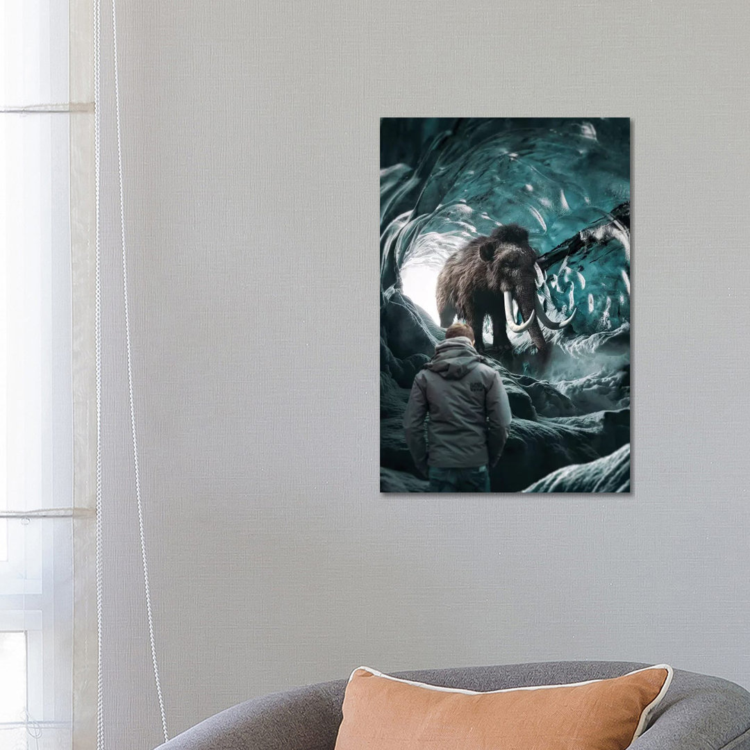 Mammut im Versteck von Shaun Ryken - Galerie-verpackte Leinwand Giclée