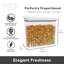 Boîte de rangement cannelée pour aliments-104897110