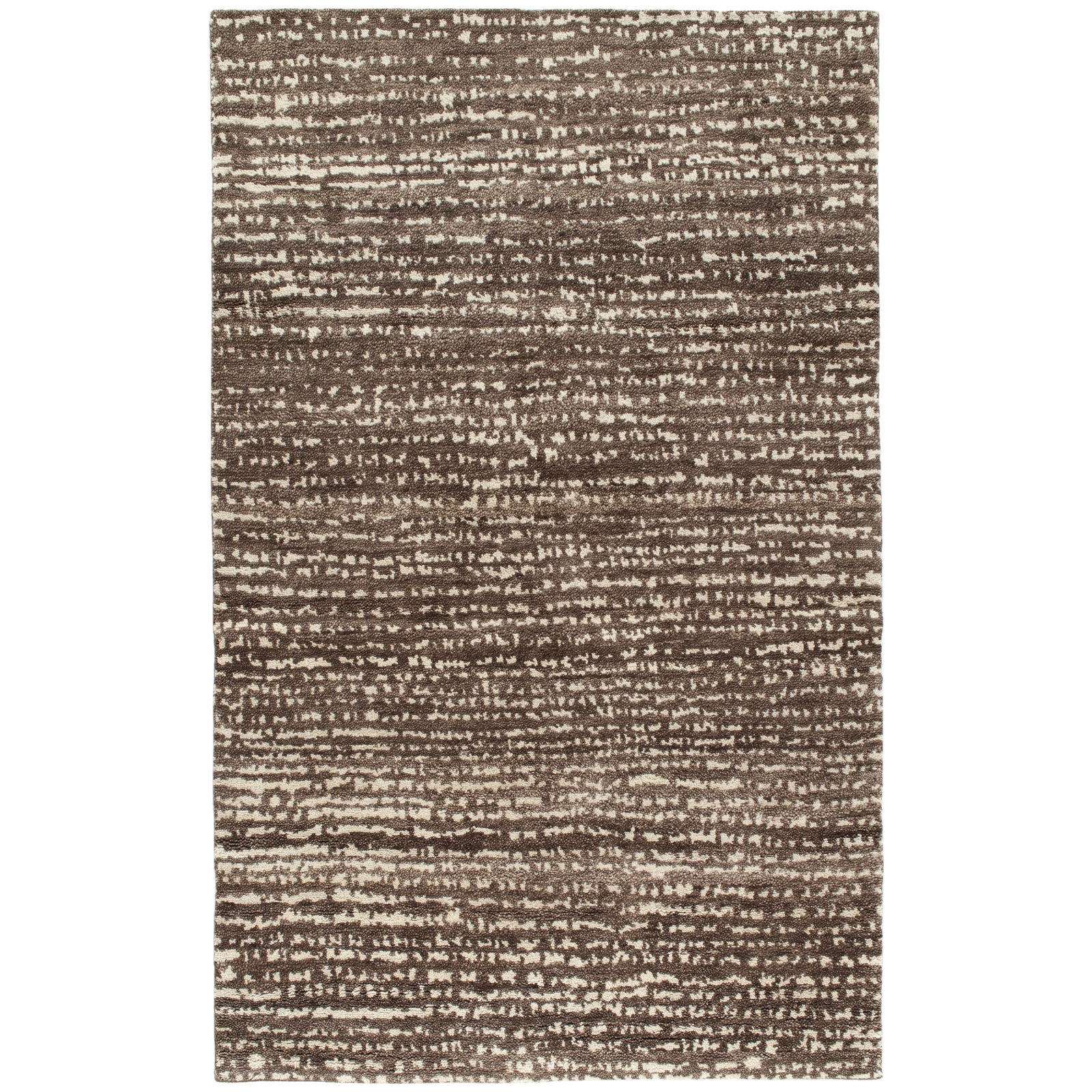 Shepherd Hand Knotted Wool Rug, Gray, Rectangle 5' x 8'
