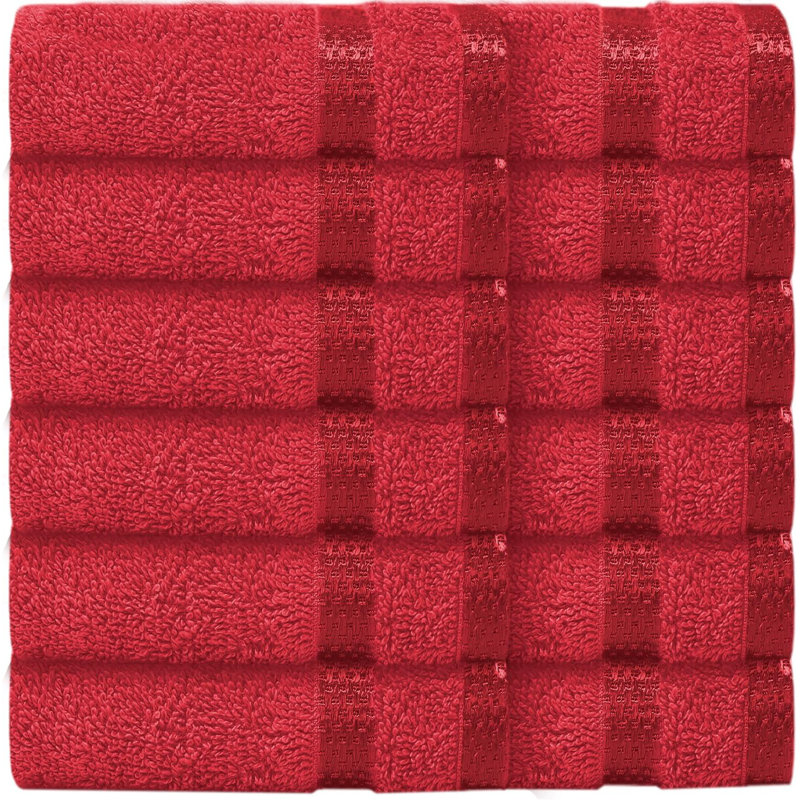 Milven Premium Face Cloth, Red