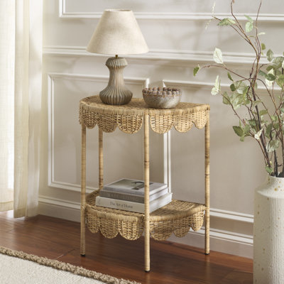 Tinzo Scalloped Accent Table