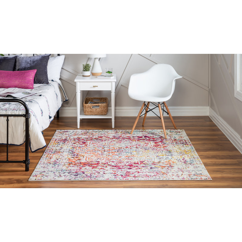 Round Oriental Area Rug, Square 152cm