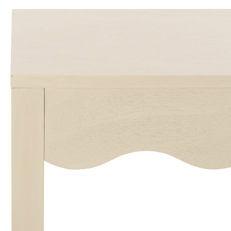 Bustillos Square Wave Accent Table, Sand