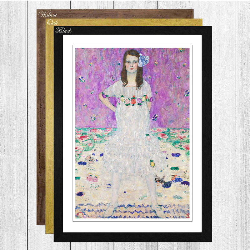 Gustav Klimt - Single Picture Frame Painting, Black