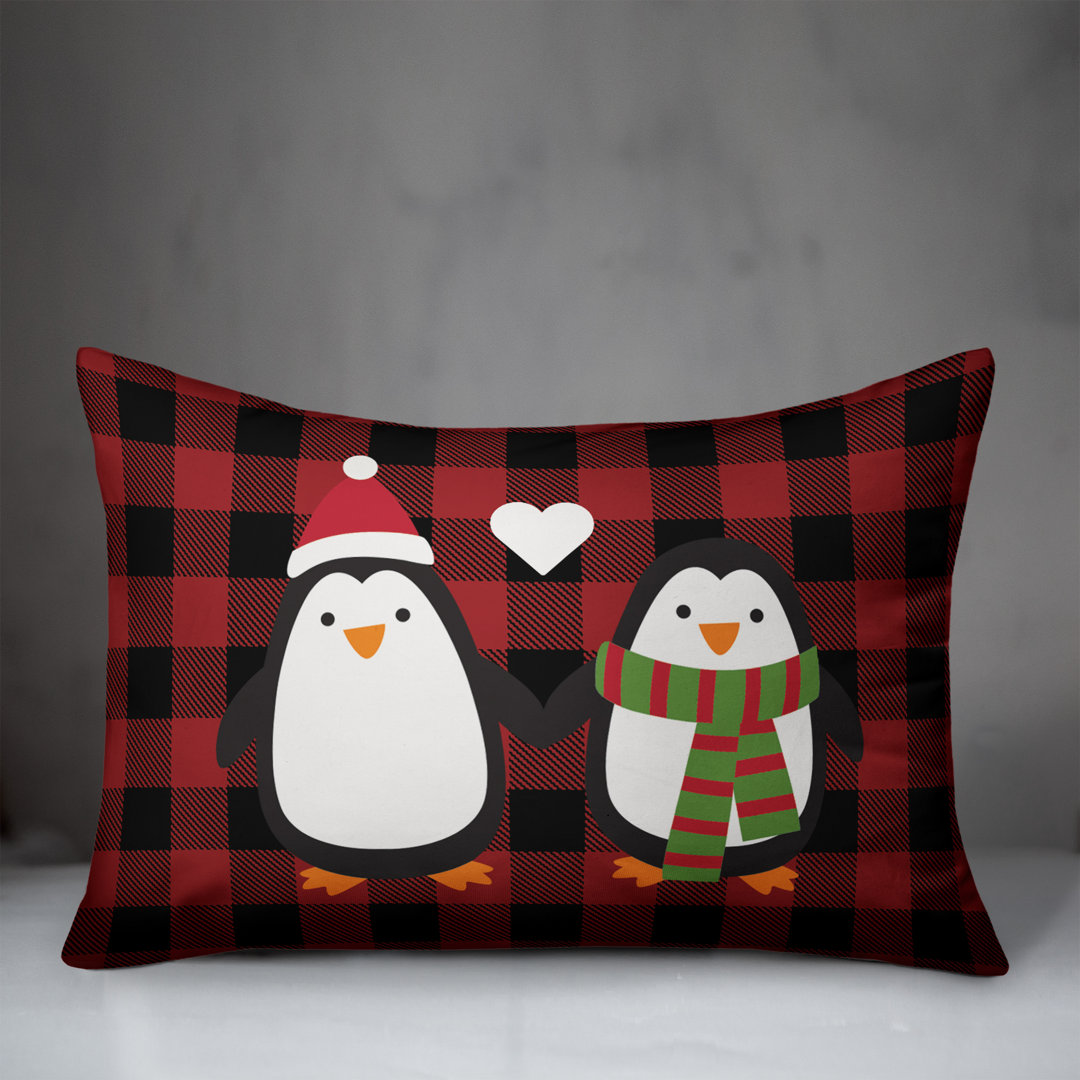  Penguin Love Lumbar Pillow Designs Direct Creative Group