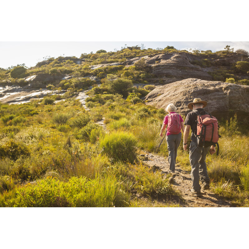Couple de personnes âgées dans les montagnes par Davidf, H 24 po x l 36 po