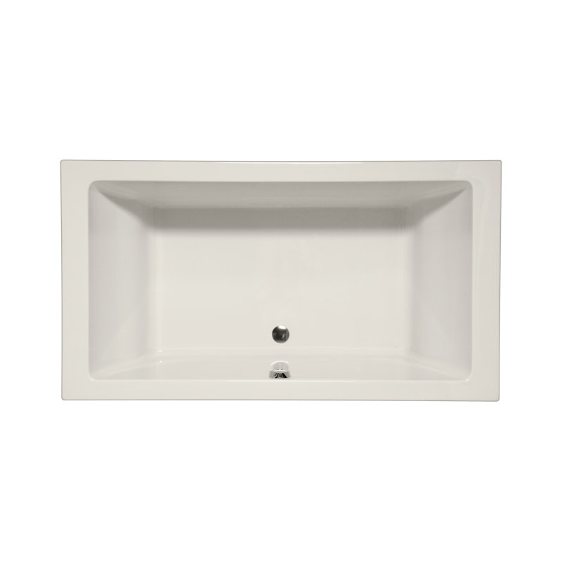 Naples 66" x 36" Drop In/Undermount Air Acrylic Bathtub, Biscuit
