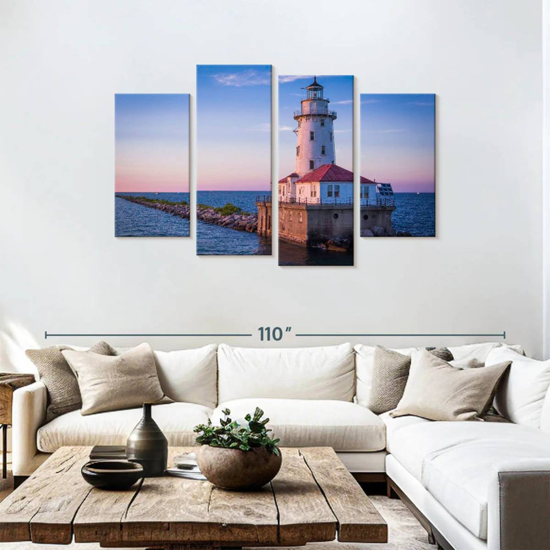 Aletra Chicago Harbour Light, H 48 po x l 75 po