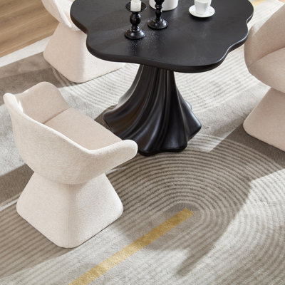 Chaise d'appoint pivotante à 180 °