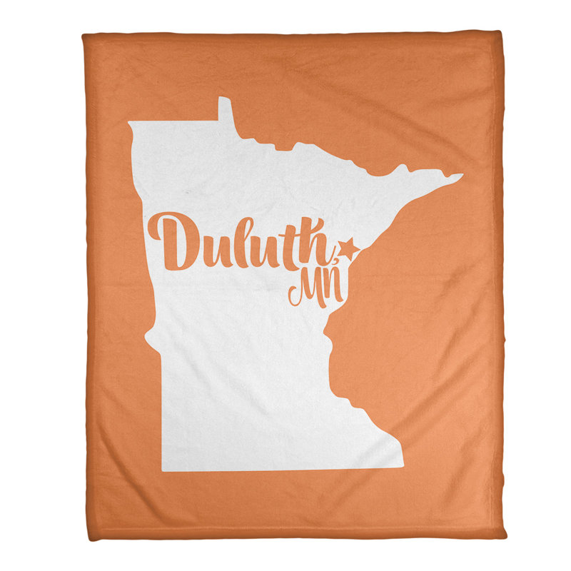 Jeté polaire de minnesota, l 32,5 po x L 42,5 po, Orange