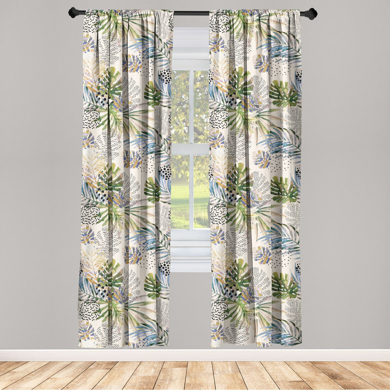 Sobhie Room Darkening Curtain Pair, 28" W x 84" L