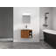 Meuble-lavabo mural de 28 po avec lavabo en céramique blanche et porte à fermeture en douceur | Idée de cadeau-102368420