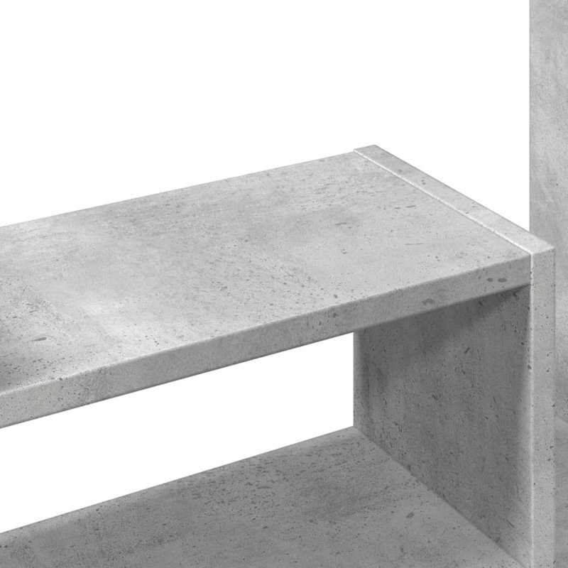  Desk Organiser 38.5X17x39 Cm Engineered Wood, Concrete Grey
