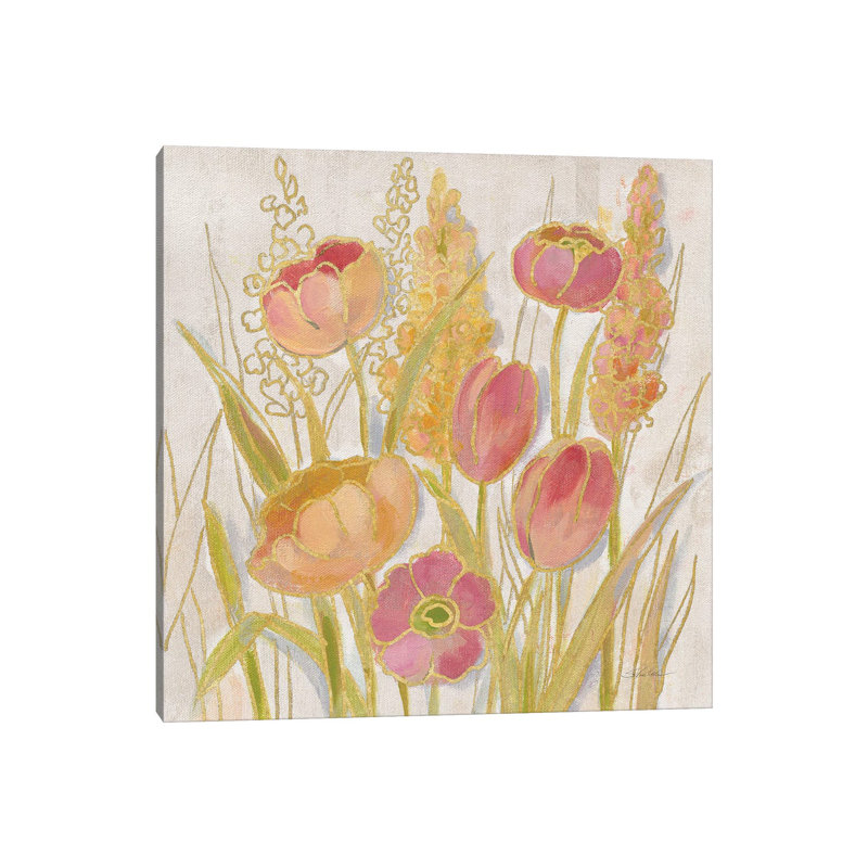Opalescent Floral II by Silvia Vassileva - Gallery-Wrapped Canvas Giclée on Canvas, 30.48 cm H x 30.48 cm W, Canvas