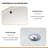 16.5"x13.4" White Ceramic Oval Undermount Bathroom Sink with Overflow
