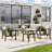 Junco Teak Outdoor Six-person Patio Set With Cushions And Two Tables-1857607732-1857607739