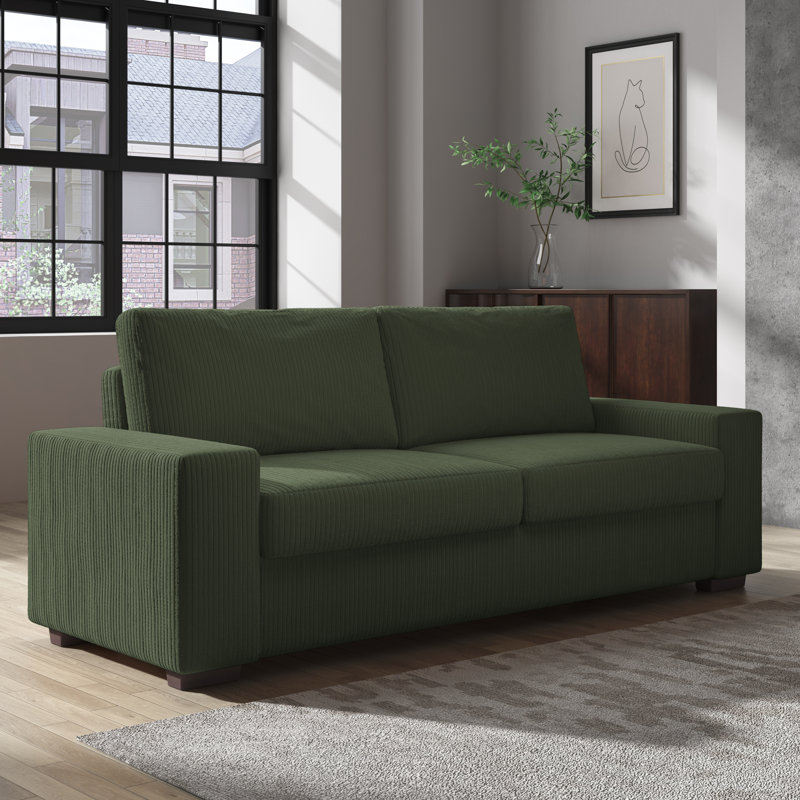 Corduroy Sofa, Green