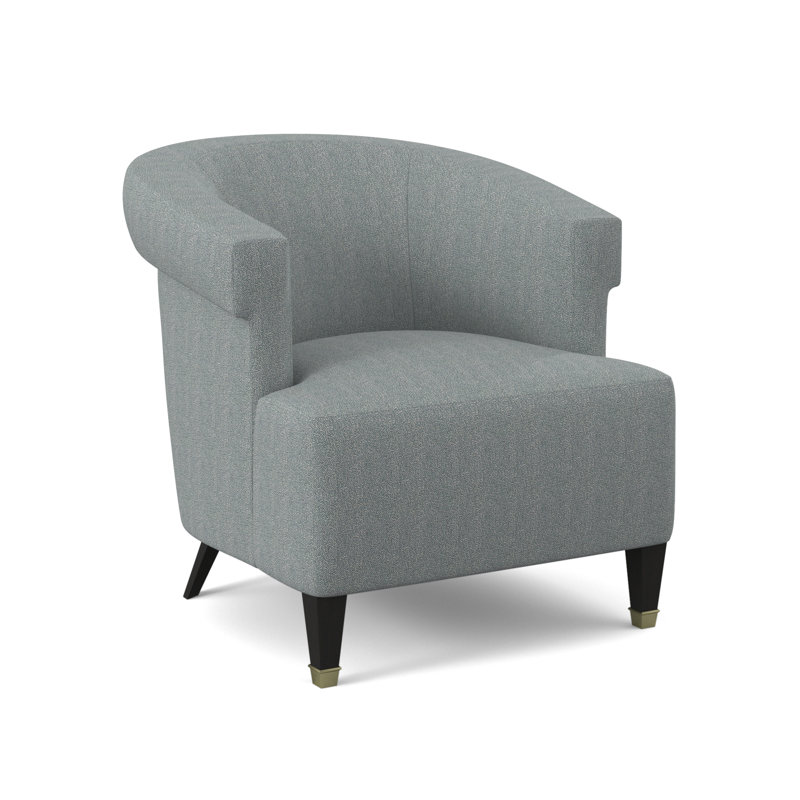Fauteuil large de 30,5 po Madame, Cyan Maya, Espresso