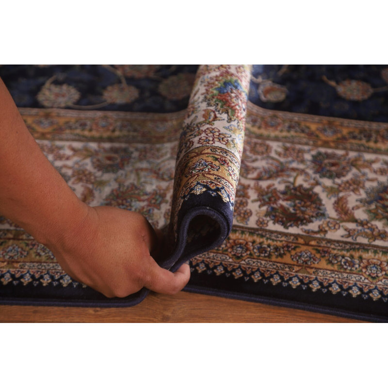 Tapis oriental bleu 7 pi
