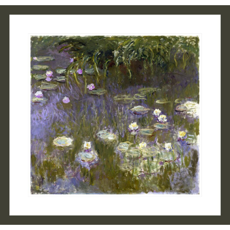 Nymphéas par Claude Monet - Impression sur toile, H 23,5 po x l 24,62 po