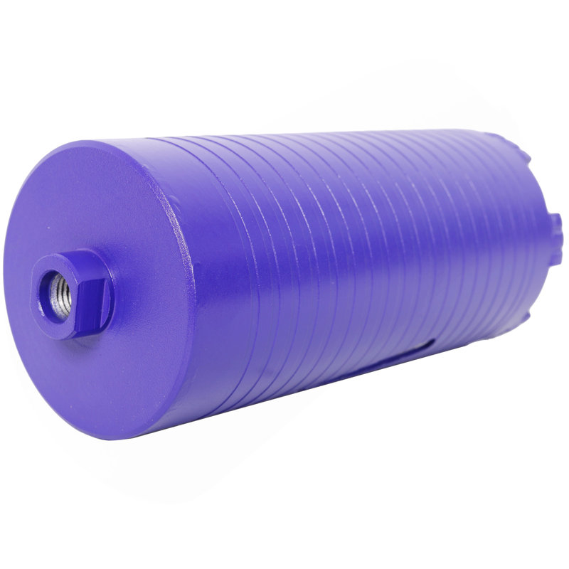 Mèche à noyau sec 3-1 / 2inch Diamond, trépans soudés améliorés pour béton avec barres d'armature, maçonnerie, brique, mortier - filetage 5/8 "-11, turbo