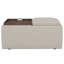 Repose-pieds de rangement beige