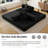Addisin King-Size Foldable Sleeper Sofa Bed – Convertible Compression Mattress Couch with 2 Removable Bolster Armrests & 2 Pillows-835783587