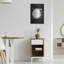 «Black & Neutral Abstract» par Petals Prints Design, art mural en métal-982582125